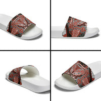 Aotearoa Iwi Rongowhakaata Slide Sandals Maori Kowhaiwhai Pattern