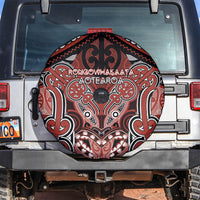 Aotearoa Iwi Rongowhakaata Spare Tire Cover Maori Kowhaiwhai Pattern