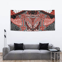 Aotearoa Iwi Rongowhakaata Tapestry Maori Kowhaiwhai Pattern