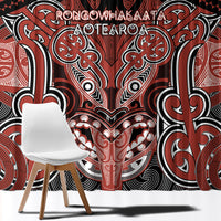 Aotearoa Iwi Rongowhakaata Window Curtain Maori Kowhaiwhai Pattern
