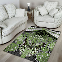 Aotearoa Iwi Ngati Raukawa Area Rug Maori Kowhaiwhai Pattern
