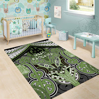 Aotearoa Iwi Ngati Raukawa Area Rug Maori Kowhaiwhai Pattern