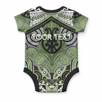 Aotearoa Iwi Ngati Raukawa Personalised Baby Onesie Maori Kowhaiwhai Pattern