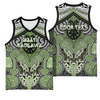 Aotearoa Iwi Ngati Raukawa Personalised Basketball Jersey Maori Kowhaiwhai Pattern