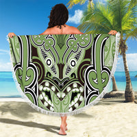 Aotearoa Iwi Ngati Raukawa Beach Blanket Maori Kowhaiwhai Pattern