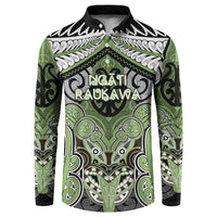 Aotearoa Iwi Ngati Raukawa Personalised Button Sweatshirt Maori Kowhaiwhai Pattern