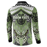 Aotearoa Iwi Ngati Raukawa Personalised Button Sweatshirt Maori Kowhaiwhai Pattern