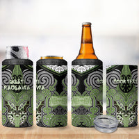 Aotearoa Iwi Ngati Raukawa Personalised 4 in 1 Can Cooler Tumbler Maori Kowhaiwhai Pattern