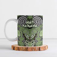 Aotearoa Iwi Ngati Raukawa Personalised Ceramic Mug Maori Kowhaiwhai Pattern