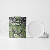 Aotearoa Iwi Ngati Raukawa Personalised Ceramic Mug Maori Kowhaiwhai Pattern
