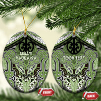Aotearoa Iwi Ngati Raukawa Personalised Ceramic Ornament Maori Kowhaiwhai Pattern