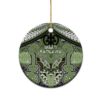 Aotearoa Iwi Ngati Raukawa Personalised Ceramic Ornament Maori Kowhaiwhai Pattern