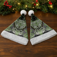 Aotearoa Iwi Ngati Raukawa Personalised Christmas Santa Hat Maori Kowhaiwhai Pattern
