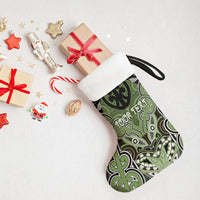 Aotearoa Iwi Ngati Raukawa Personalised Christmas Stocking Maori Kowhaiwhai Pattern
