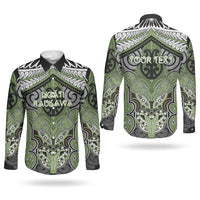 Aotearoa Iwi Ngati Raukawa Personalised Couples Matching Summer Maxi Dress and Long Sleeve Button Shirt Maori Kowhaiwhai Pattern