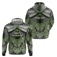 Aotearoa Iwi Ngati Raukawa Personalised Hoodie Maori Kowhaiwhai Pattern