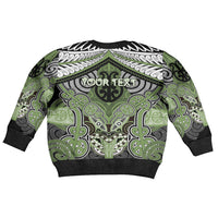 Aotearoa Iwi Ngati Raukawa Personalised Kid Ugly Christmas Sweater Maori Kowhaiwhai Pattern