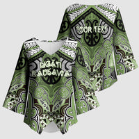 Aotearoa Iwi Ngati Raukawa Personalised Kimono Sleeve Blouse Maori Kowhaiwhai Pattern