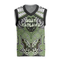 Aotearoa Iwi Ngati Raukawa Personalised Christmas Knitted V-Neck Vest Maori Kowhaiwhai Pattern