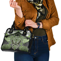 Aotearoa Iwi Ngati Raukawa Shoulder Handbag Maori Kowhaiwhai Pattern