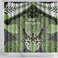 Aotearoa Iwi Ngati Raukawa Shower Curtain Maori Kowhaiwhai Pattern