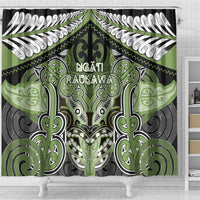Aotearoa Iwi Ngati Raukawa Shower Curtain Maori Kowhaiwhai Pattern