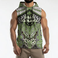Aotearoa Iwi Ngati Raukawa Personalised Sleeveless Hoodie Maori Kowhaiwhai Pattern