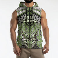 Aotearoa Iwi Ngati Raukawa Personalised Sleeveless Zip Hoodie Maori Kowhaiwhai Pattern