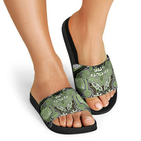 Aotearoa Iwi Ngati Raukawa Slide Sandals Maori Kowhaiwhai Pattern