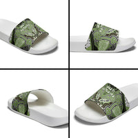 Aotearoa Iwi Ngati Raukawa Slide Sandals Maori Kowhaiwhai Pattern
