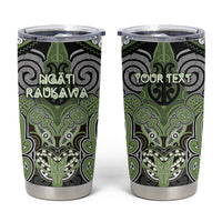 Aotearoa Iwi Ngati Raukawa Personalised Tumbler Cup Maori Kowhaiwhai Pattern