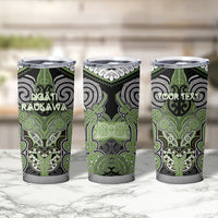 Aotearoa Iwi Ngati Raukawa Personalised Tumbler Cup Maori Kowhaiwhai Pattern