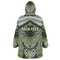Aotearoa Iwi Ngati Raukawa Personalised Wearable Blanket Hoodie Maori Kowhaiwhai Pattern