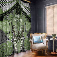 Aotearoa Iwi Ngati Raukawa Window Curtain Maori Kowhaiwhai Pattern