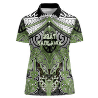 Aotearoa Iwi Ngati Raukawa Personalised Women Polo Shirt Maori Kowhaiwhai Pattern
