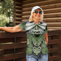 Aotearoa Iwi Ngati Raukawa Personalised Women Polo Shirt Maori Kowhaiwhai Pattern
