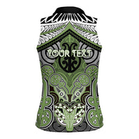 Aotearoa Iwi Ngati Raukawa Personalised Women Sleeveless Polo Shirt Maori Kowhaiwhai Pattern