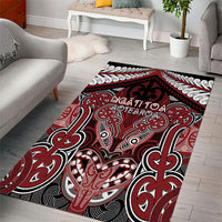 Aotearoa Iwi Ngati Toa Area Rug Maori Kowhaiwhai Pattern