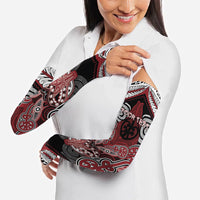 Aotearoa Iwi Ngati Toa Personalised Arm Sleeves Maori Kowhaiwhai Pattern