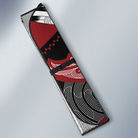 Aotearoa Iwi Ngati Toa Auto Sun Shade Maori Kowhaiwhai Pattern