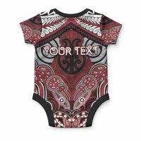 Aotearoa Iwi Ngati Toa Personalised Baby Onesie Maori Kowhaiwhai Pattern