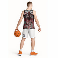 Aotearoa Iwi Ngati Toa Personalised Basketball Jersey Maori Kowhaiwhai Pattern