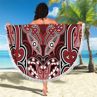 Aotearoa Iwi Ngati Toa Beach Blanket Maori Kowhaiwhai Pattern