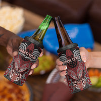 Aotearoa Iwi Ngati Toa Personalised 4 in 1 Can Cooler Tumbler Maori Kowhaiwhai Pattern
