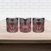 Aotearoa Iwi Ngati Toa Personalised Ceramic Mug Maori Kowhaiwhai Pattern