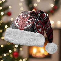 Aotearoa Iwi Ngati Toa Personalised Christmas Santa Hat Maori Kowhaiwhai Pattern
