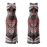 Aotearoa Iwi Ngati Toa Personalised Family Matching Tank Maxi Dress and Hawaiian Shirt Maori Kowhaiwhai Pattern