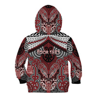 Aotearoa Iwi Ngati Toa Personalised Kid Hoodie Maori Kowhaiwhai Pattern
