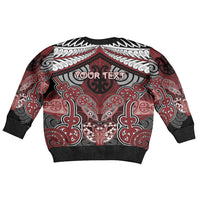 Aotearoa Iwi Ngati Toa Personalised Kid Ugly Christmas Sweater Maori Kowhaiwhai Pattern