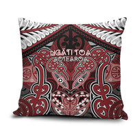 Aotearoa Iwi Ngati Toa Pillow Cover Maori Kowhaiwhai Pattern
